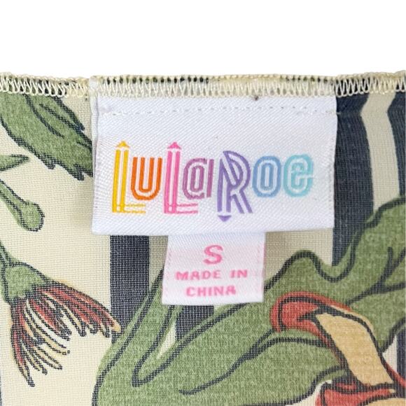 Lularoe Shirley Kimono Stripes and Floral Print Size Small - Picture 4 of 6